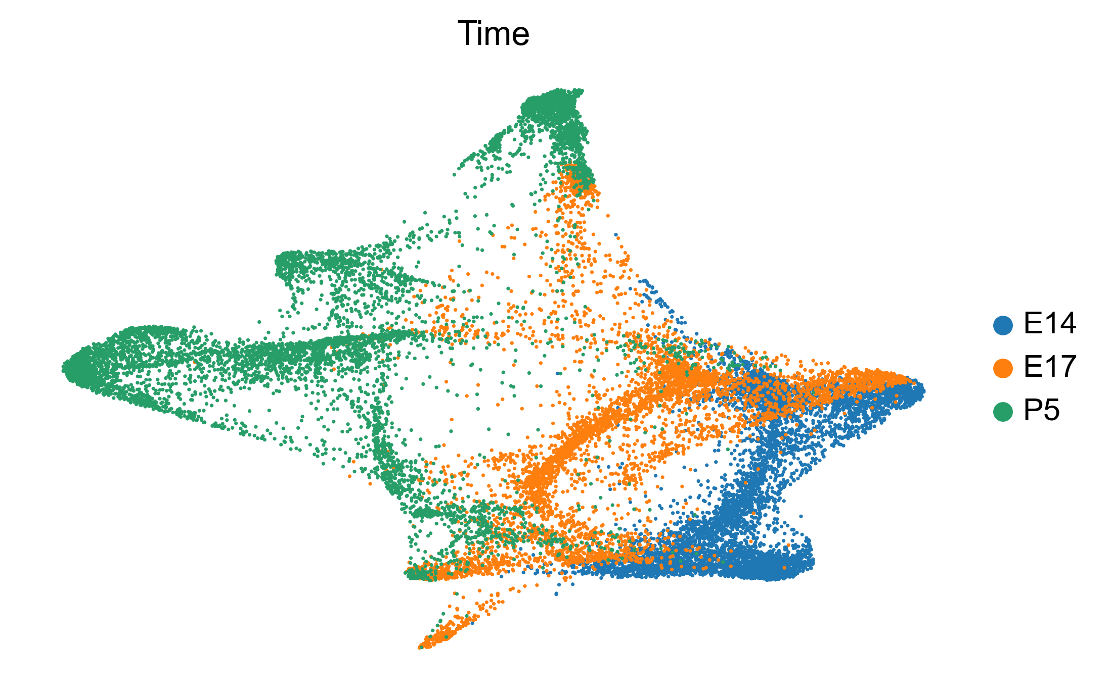 kdm6b-allcell time RNA celltype UMAP